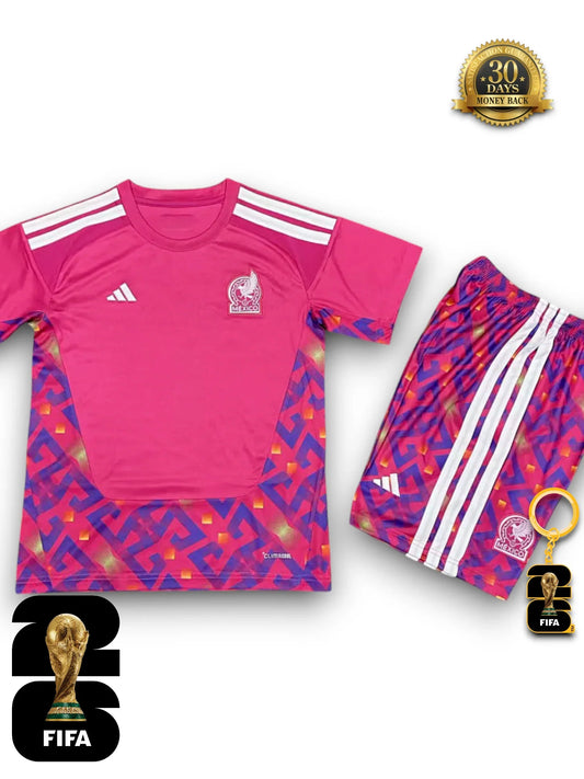 Kit Kids Mexico World Cup 2026 Goalkeeper Jersey